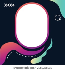 Blank simple twibbon template concept design