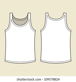 Blank singlet template