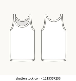 Blank singlet template.