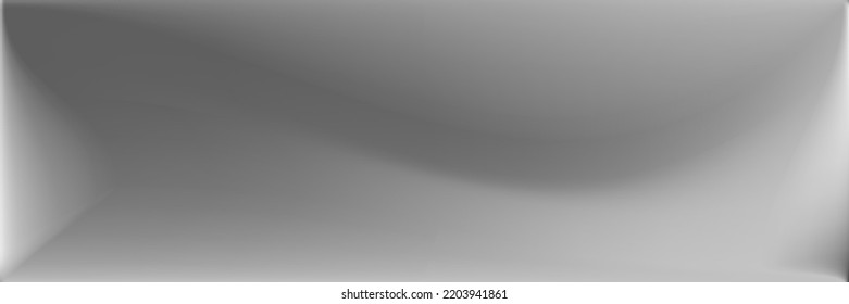 Blank Smooth Surface Illustration. Black and white Monochromatic Horizontal Lines Backdrop. Grey  Natural Original Background. Alluminium Water Wavy Gradient Mesh. Silver Wavy Gradient Mesh.
