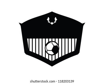 Blank Soccer Badge ready for a team name!