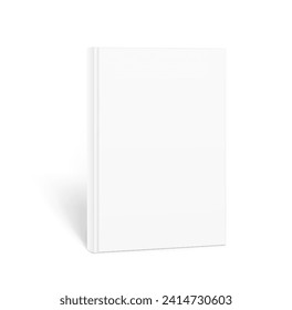 Blank soft book mockup. Vector illustration isolated on white background. It can be used for promo, catalogs, brochures, magazines, etc. Ready for your design.