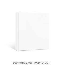 Blank soft book mockup. Vector illustration isolated on white background. It can be used for promo, catalogs, brochures, magazines, etc. Ready for your design.