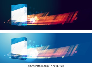 Blank Software Box Technology Banner