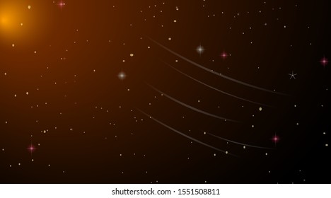 Blank space galaxy background illustration