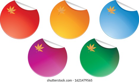Blank space, multiple colored circles to add text. Vector