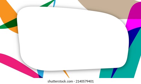 Blank space use for text colorful background. frame Vector Illustration. message frame concept. design, template, frame.
