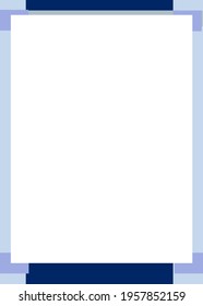blank space white space with blue frame for background template cover report