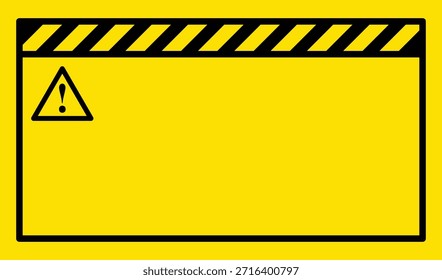 Ilustración amarilla del tablero de la señal de advertencia de la precaución, conveniente para los proyectos de la advertencia