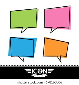 Blank speech bubble