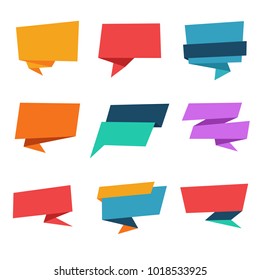 Blank Speech Bubble Banner Template