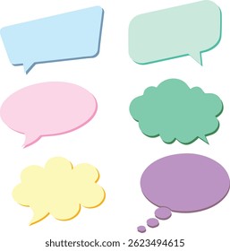 blank speech bubble collection eps