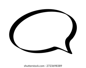 Leere Sprechblase für Comic-Dialoge und Illustrationen.