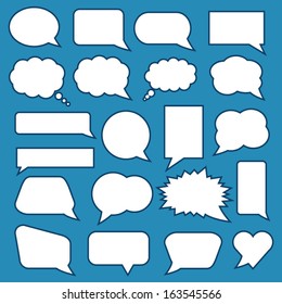 Blank Speech Bubbles