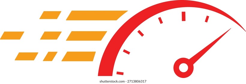 Velocímetro en blanco para la aceleración que muestra el icono del medidor de velocidad y el velocímetro mph. Plantilla en blanco perfecta para cualquier necesidad de diseño creativo 144 Caracteres