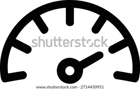 Blank speedometer gauge with mph meter and measurement gauge indicating speed. Blank gauge panel indicating status at moderate level illustration