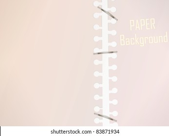 Blank spiral notebook list paper background