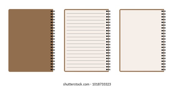 Blank spiral notebook set