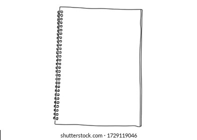Blank spiral notepad, notebook on white background.1