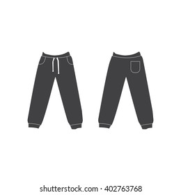 Blank Sport Pants Template Vector Stock Vector (Royalty Free) 402763768 ...