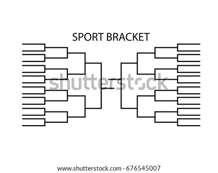 blank sport tournament bracket on backgroundvector stock vector blank tournament brackets