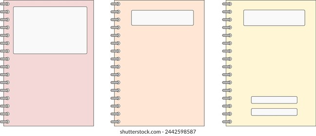 Blank Spring Notebook Cover Illustration