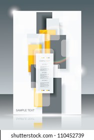 Blank square background for Your Text - Realistic 3D Vector Background
