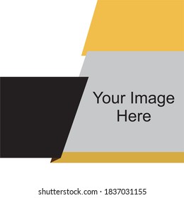 Blank square business cover flyer brochure design template instagram post