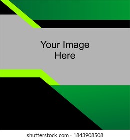 Blank square business cover frame flyer brochure design template vector editable