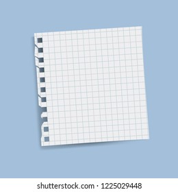 Vector de notas de recordatorio cuadrado en blanco