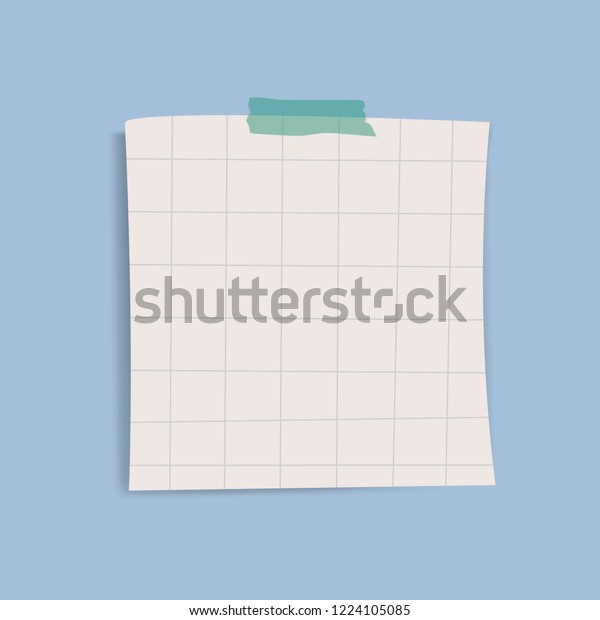 Blank Square Grid Reminder Note Vector Stock Vector Royalty Free Shutterstock