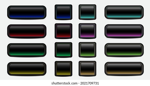 Neonleuchte mit leerem Quadrat