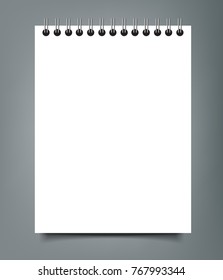 Blank Square notebook calendar mockup cover template.
