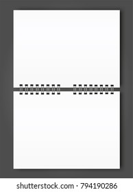 Blank Square notebook calendar mockup cover template.