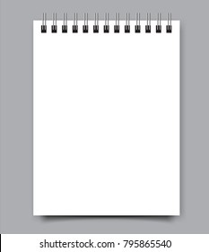 Blank Square notebook calendar mockup cover template.