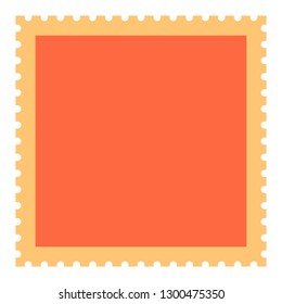 Blank square postage stamp. The graphic element for design saved as a vector illustration in the EPS file format.