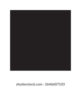 Ícone de forma de quadrado em branco para quadro de plano de fundo ou espaço reservado que representa uma forma geométrica básica e tela de desenho vazia para projeto criativo vetor ícone de glifo sólido