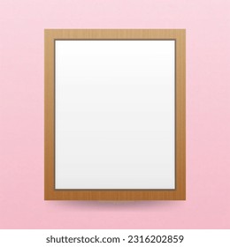 Blank square wooden frame background