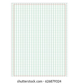 Blank squared notebook sheet