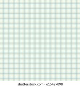 Blank squared paper sheet vector illustration.