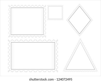 Blank stamps frames
