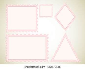 Blank stamps frames