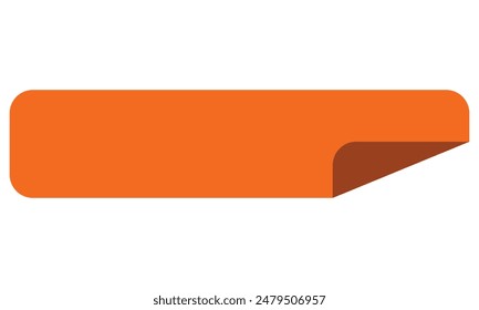 Blank sticker. blank label.  isolated on white background. EPS 10