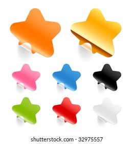 blank stickers. Editable, no mesh.