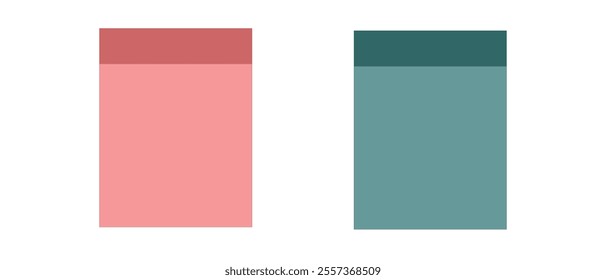 blank sticky paper sheets, isolatedbackground