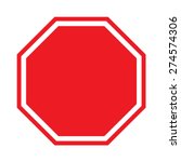 Blank Stop Sign