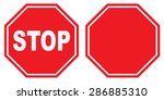 Blank Stop Sign