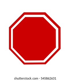 Blank Stop Sign