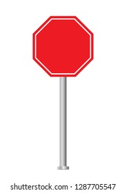 Blanks Stop Sign Room Copyspace Stock Illustration 51196177 | Shutterstock