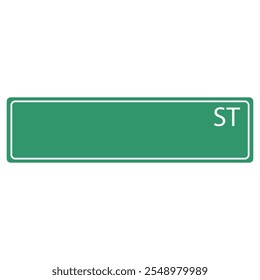 Vector de icono de letrero de calle en blanco. Signo o símbolo de la ilustración de la señal de calle.
